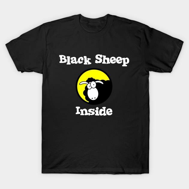 Black Sheep Inside T-Shirt by Warp9